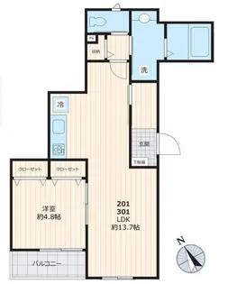 東京都品川区大崎3【マンション】の間取り