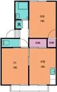 ビラ・セゾンA【2階】の間取り