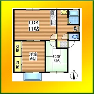 クラントロイメ【2階】の間取り