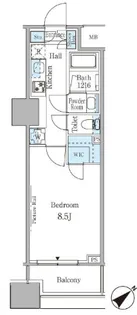 ルビア赤坂【7階】の間取り