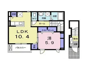 フォルテ.Y A【2階】の間取り