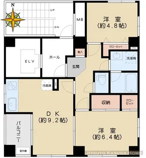 マンション野神【4階】の間取り
