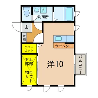 ブランドール【1階】の間取り