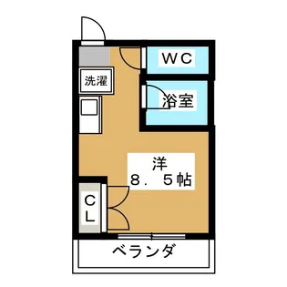 インペリアルトパーズ熊の前【2階】の間取り