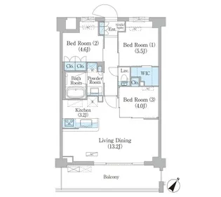 NIIYA平和台【4階】の間取り