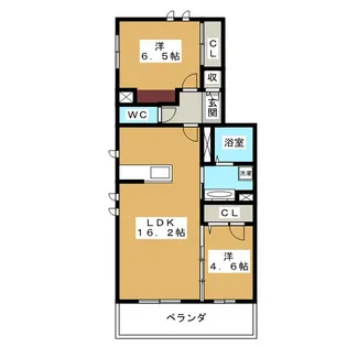 アルボレガーロ【2階】の間取り