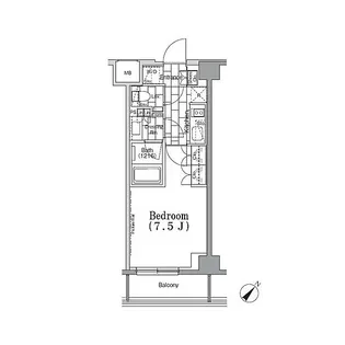ONE ROOF FLAT TSUKISHIMA【5階】の間取り