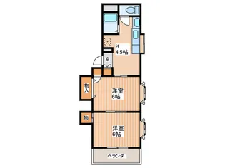 ユーハイツ【3階】の間取り