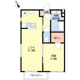 サンライズ江口8【2階】の間取り