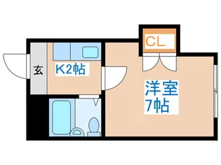 クィ-ン南5条【3階】の間取り