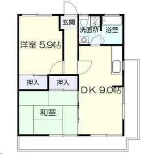 村上ハウス【1階】の間取り