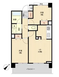 グラディート町田【11階】の間取り