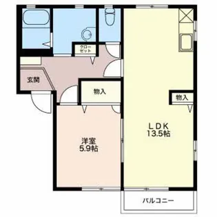 グランドソレイユ B【2階】の間取り