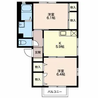プライムステージ A205【2階】の間取り