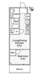 コンフォリア・リヴ巣鴨【2階】の間取り