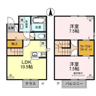 ヘレム上庄【1階】の間取り