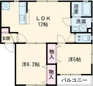 プロスパー大塔【2階】の間取り