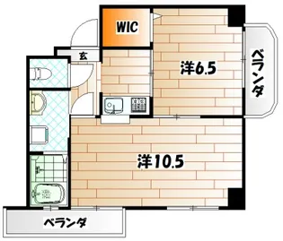 CoCoメゾン【8階】の間取り