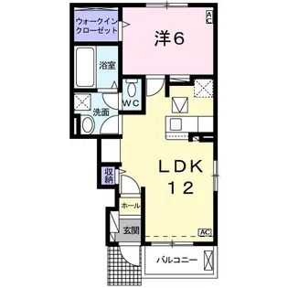 カービィ スクエアーI【1階】の間取り