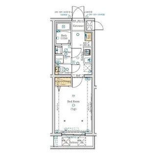 ヴォーガコルテ上野毛【2階】の間取り