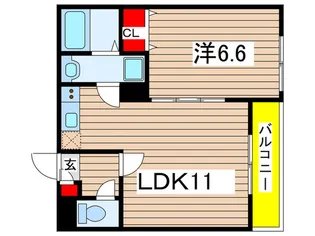 ジーメゾン千葉ウエスト【3階】の間取り
