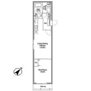 メディオ月島【5階】の間取り