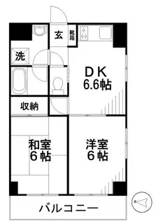 ジュネス石川【2階】の間取り