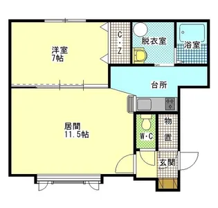 A&Kレヂデンス【2階】の間取り