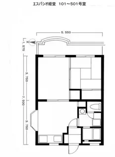 エスパシオ経堂【4階】の間取り