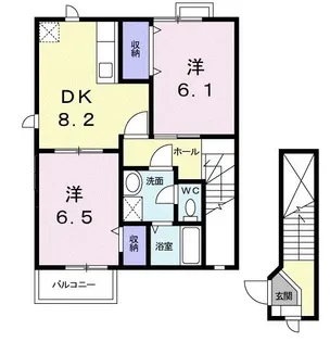 ブリリアント【2階】の間取り