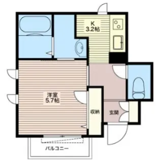 カーサ・デ・コリーナ【1階】の間取り