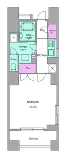 レジディア日本橋馬喰町【13階】の間取り