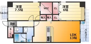 スクエアリンク【3階】の間取り