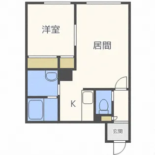 ルミエール南郷通B【2階】の間取り