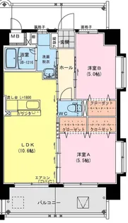ファヴィオ神宮西【6階】の間取り