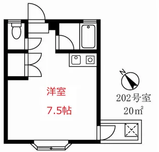 サンパルムアカギ【2階】の間取り
