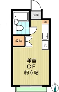 筑波マンション【2階】の間取り