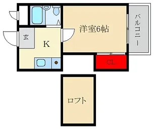 ユウビ・パレス茄子作【1階】の間取り