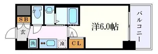エステムコート名古屋金山ミッドクロス【3階】の間取り