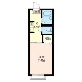 ユースフルハイツ【2階】の間取り