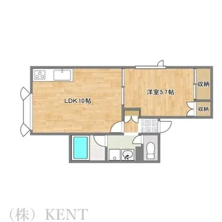 サイレント西野【2階】の間取り