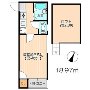 プルミエールII【1階】の間取り
