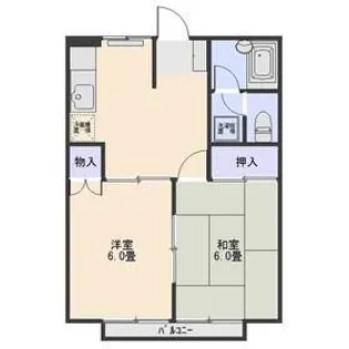 S・コンフォート前橋【2階】の間取り