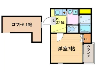 Aboutir桂西口【4階】の間取り