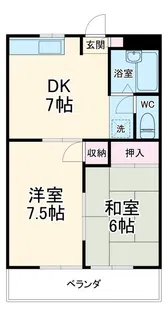 ブルービーチ大船【3階】の間取り