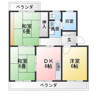コーポ田中【3階】の間取り
