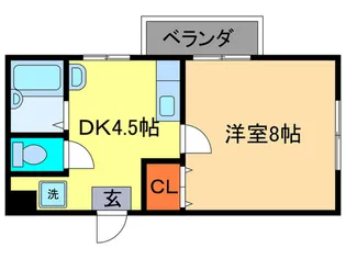 エクセレント中村1号棟【1階】の間取り