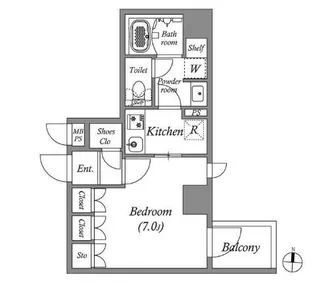 GRAN PASEO本所吾妻橋【4階】の間取り