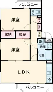 コーポ・南風【1階】の間取り