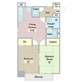 フォレスタ壱番館【1階】の間取り